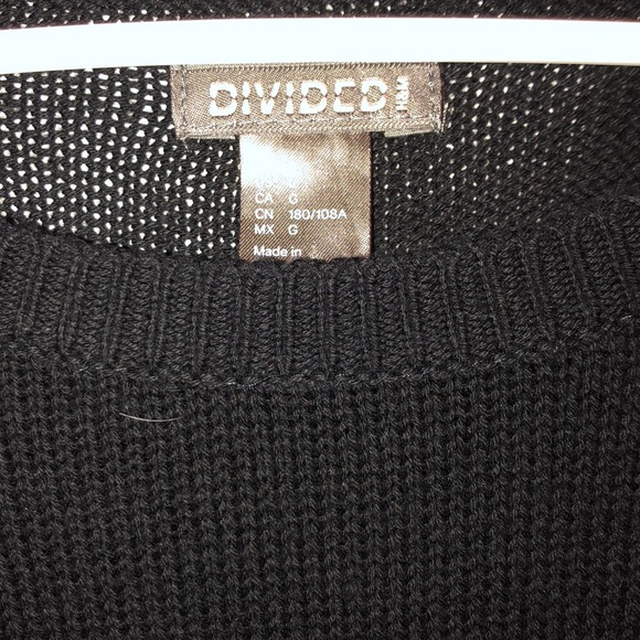 Black cut sweater - Picture 3 of 3